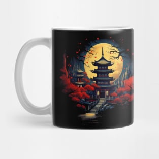 Japanese Shinto Shrine Pagoda Mug